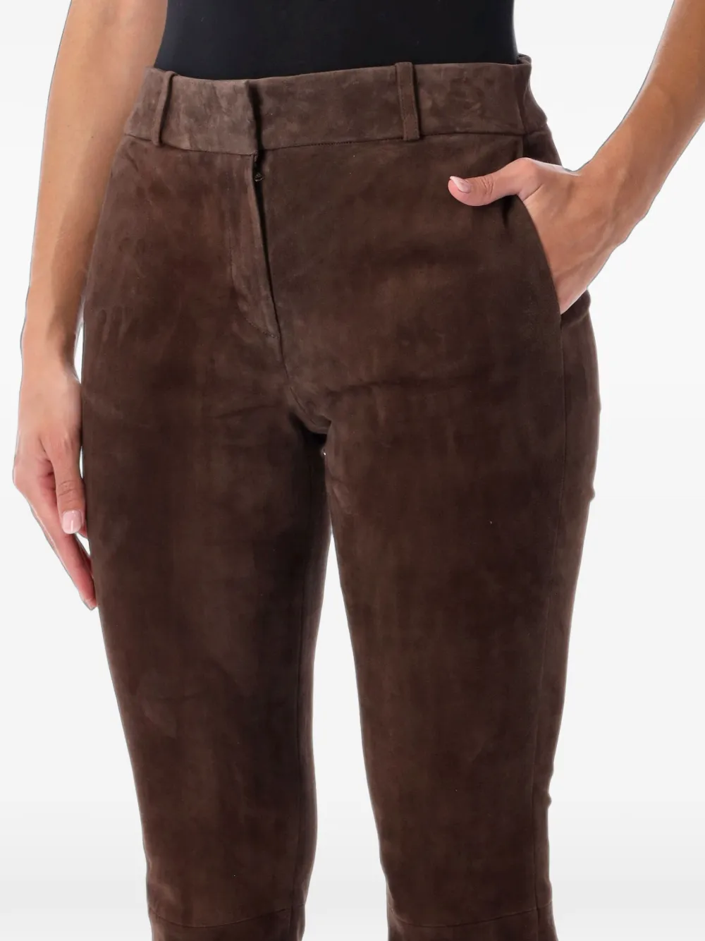 Arma Lucia suède broek Bruin
