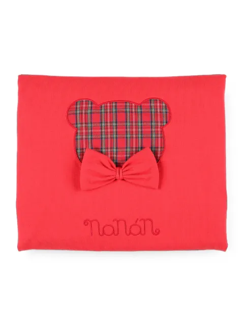 NANICA KIDS bear-patch bow-detail dummy bag