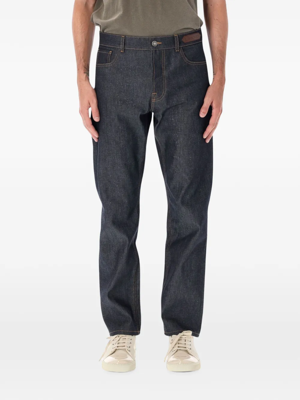 Lanvin straight-leg denim pants - Blu
