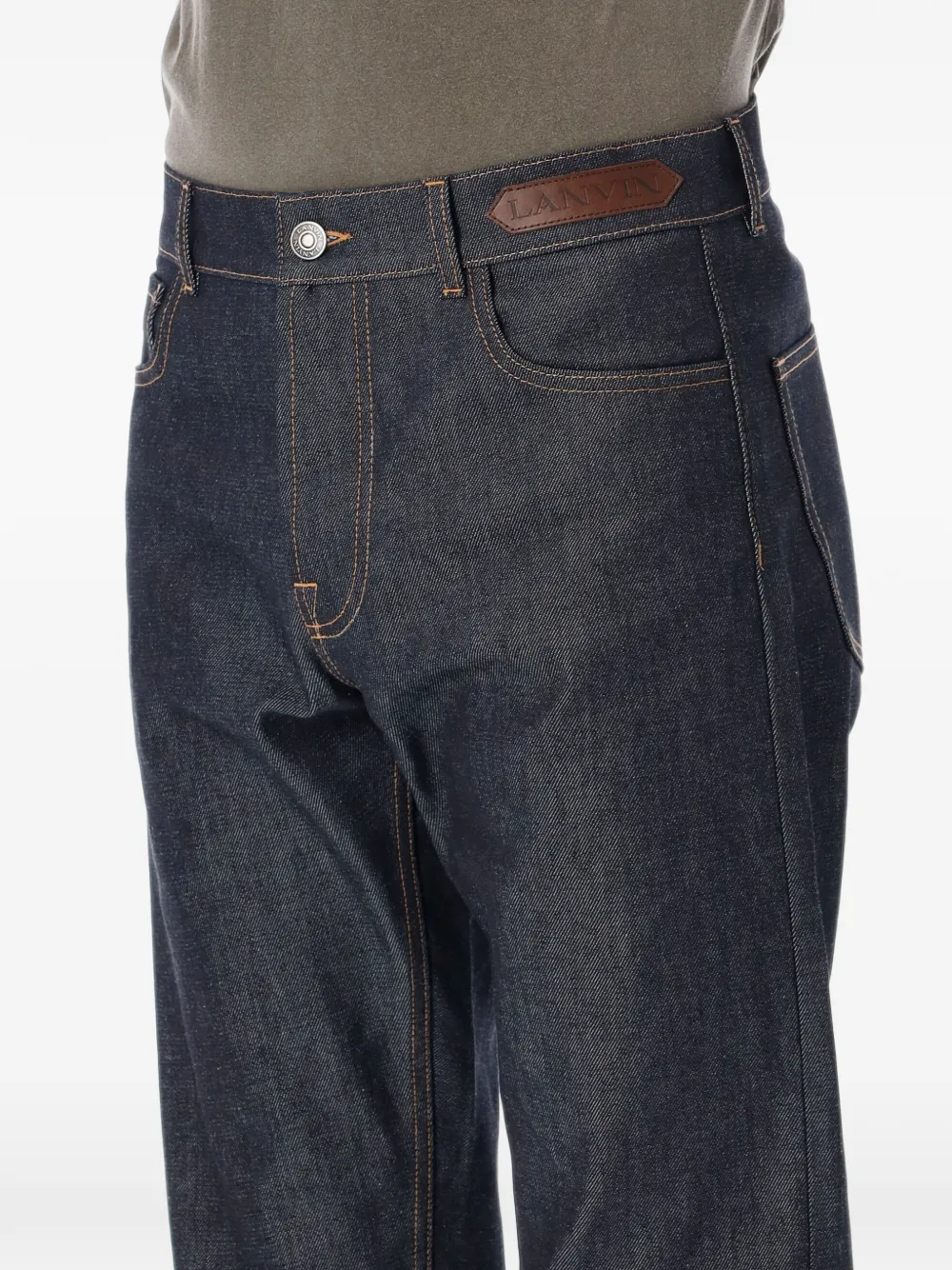 Lanvin straight-leg denim pants Blauw