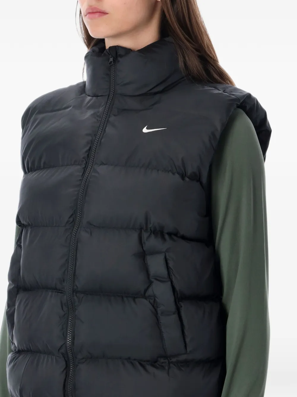 Nike Gewatteerde bodywarmer Zwart