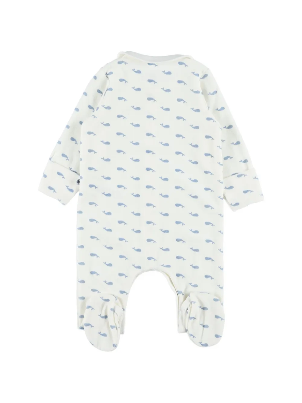 Petit Bateau Pyjama met walvis-print en katoenen print Beige