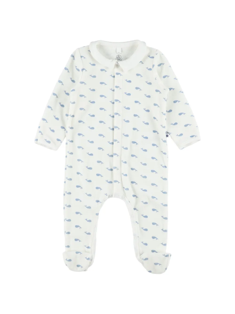 Petit Bateau Pyjama mit Wal-Print - Nude