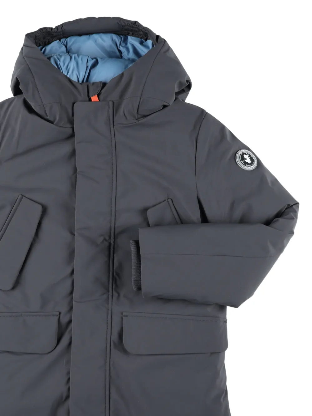 Save The Duck Mal hooded padded parka Blauw