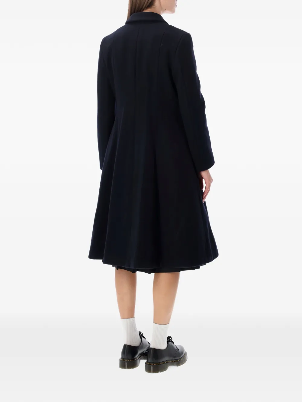 Comme Des Garçons Girl single-breasted A-line coat Blauw