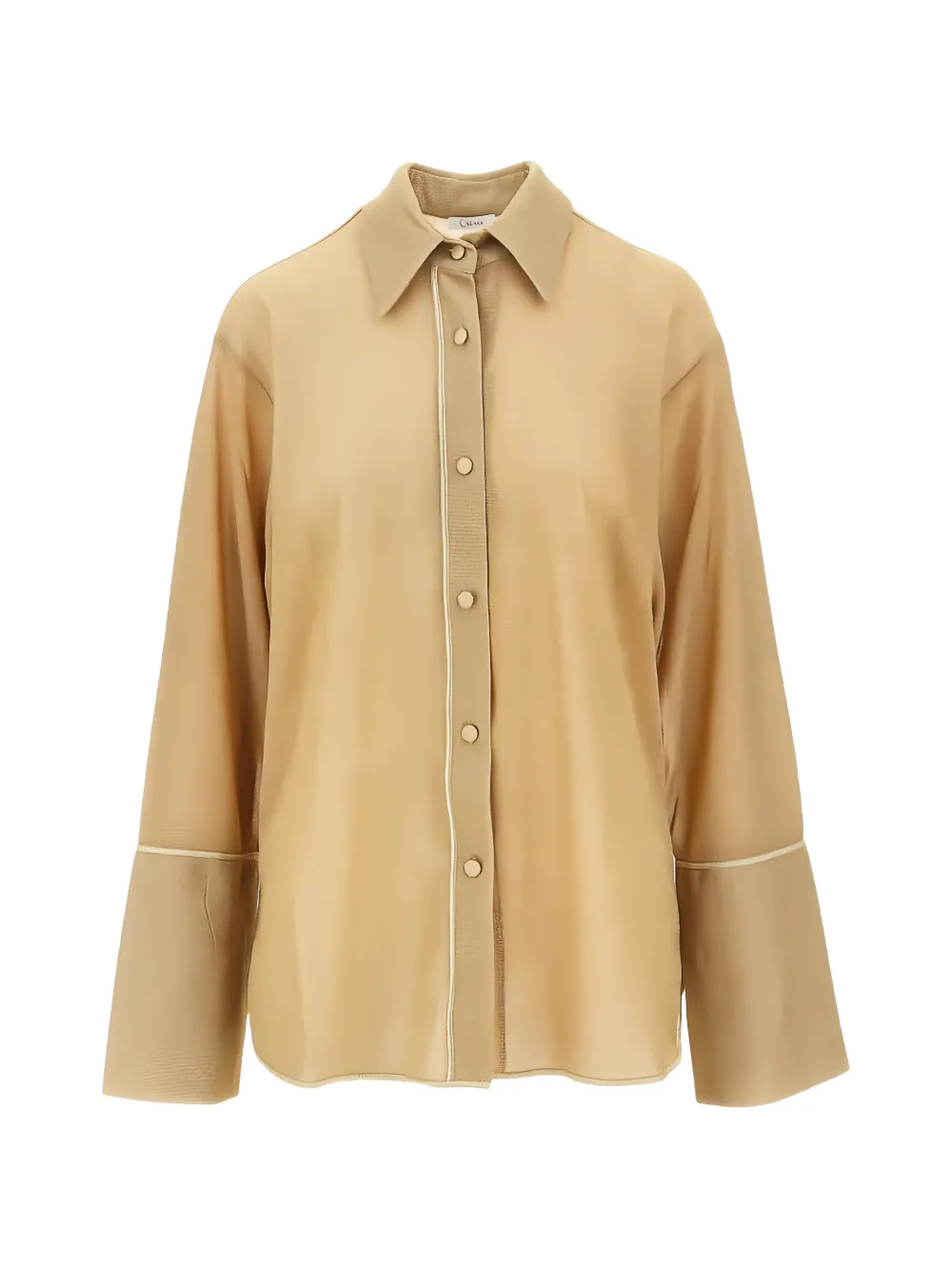 Oséree Lumière metallic-effect shirt - Oro