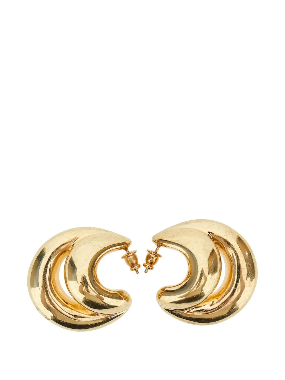 Panconesi D chunky hoop earrings - Oro