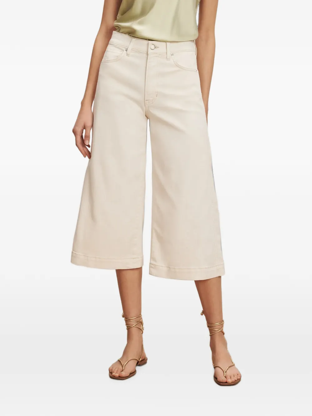  Veronica Beard Marlowe Cropped Jeans - Neutro 