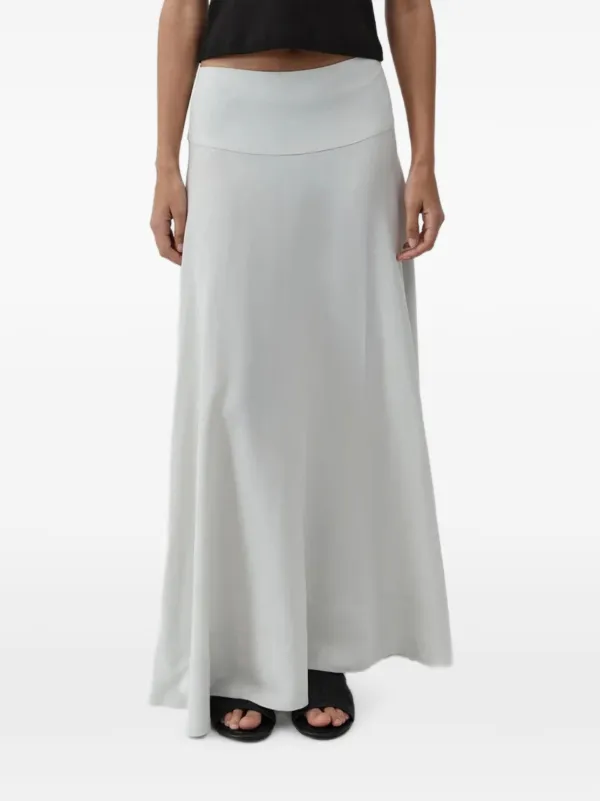 St. Agni Fluid Circle-hem Skirt in Grey