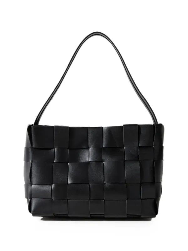 St. Agni Woven Mini Tote Bag in Black