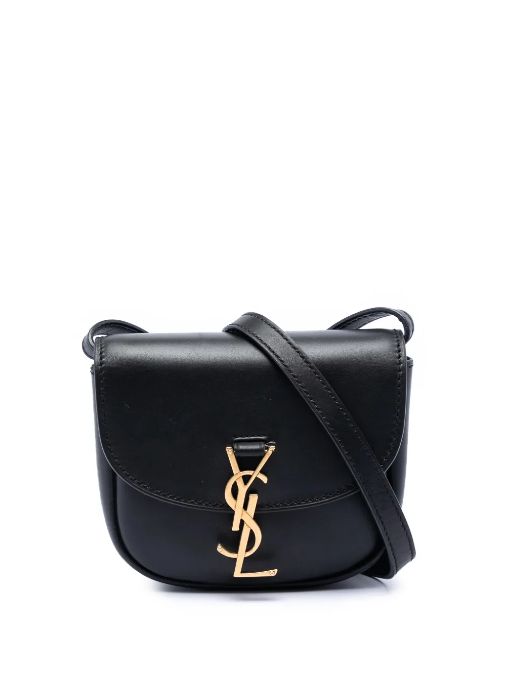 Saint Laurent Pre-Owned 2020 Small Leather Monogram Kaia crossbody bag - Nero