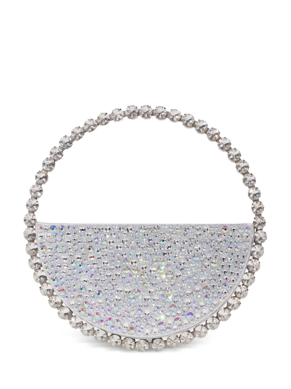 L'Alingi Eternity stone-encrusted clutch bag - Argento