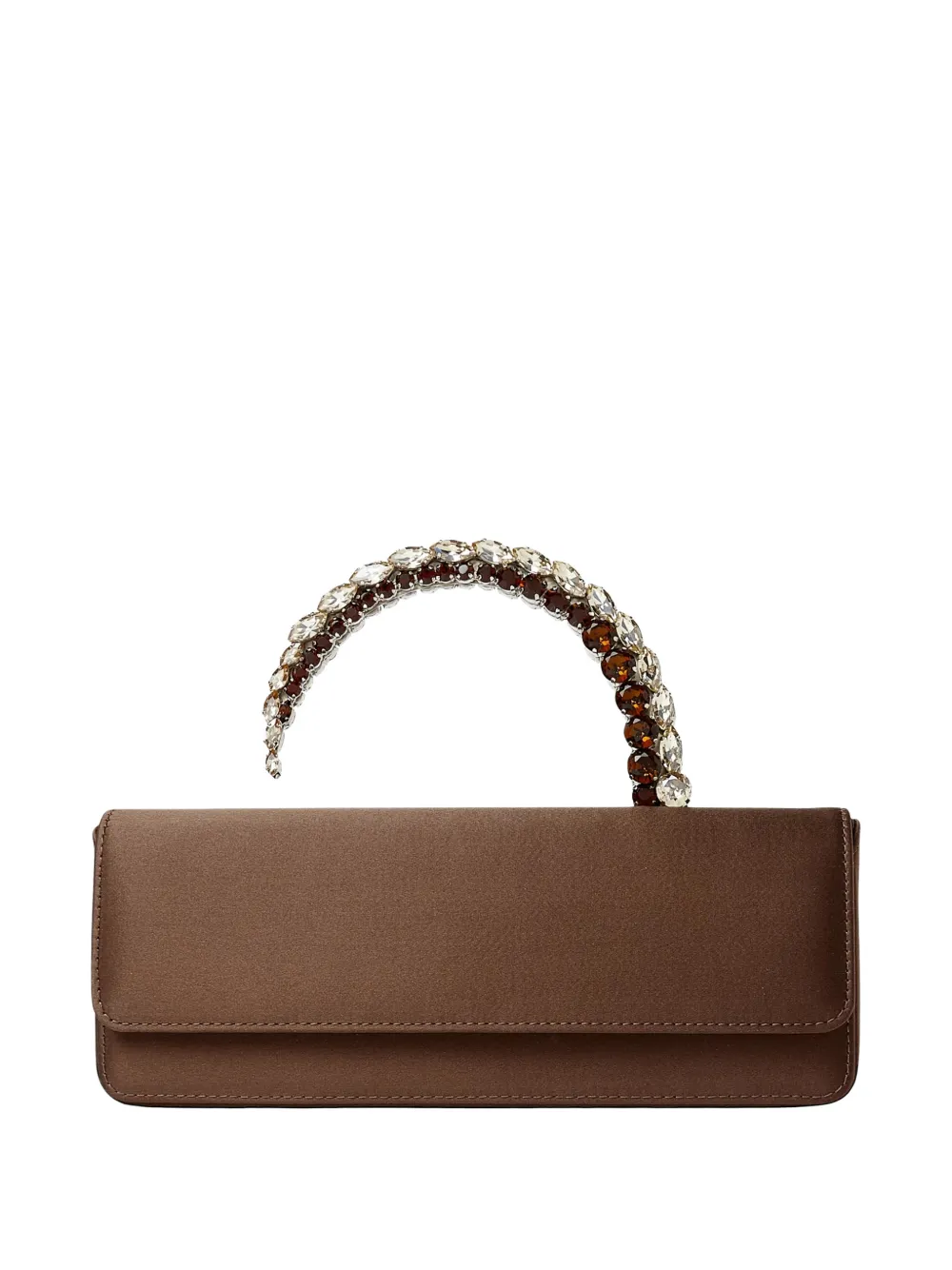 L'Alingi Malika stone-encrusted clutch bag - Marrone