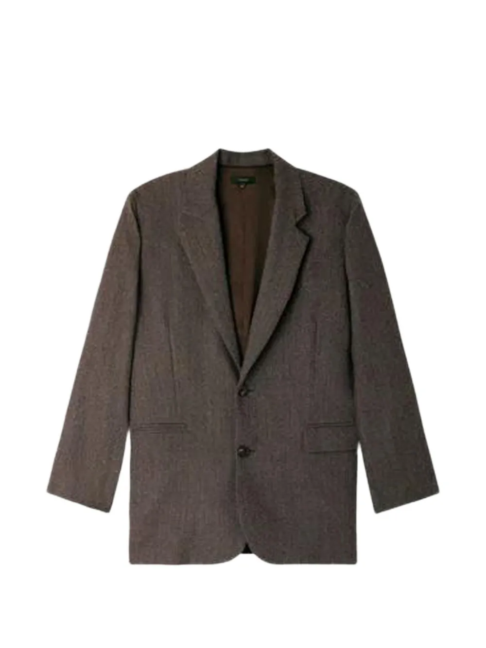 Soeur herringbone-pattern single-breasted blazer - Marrone