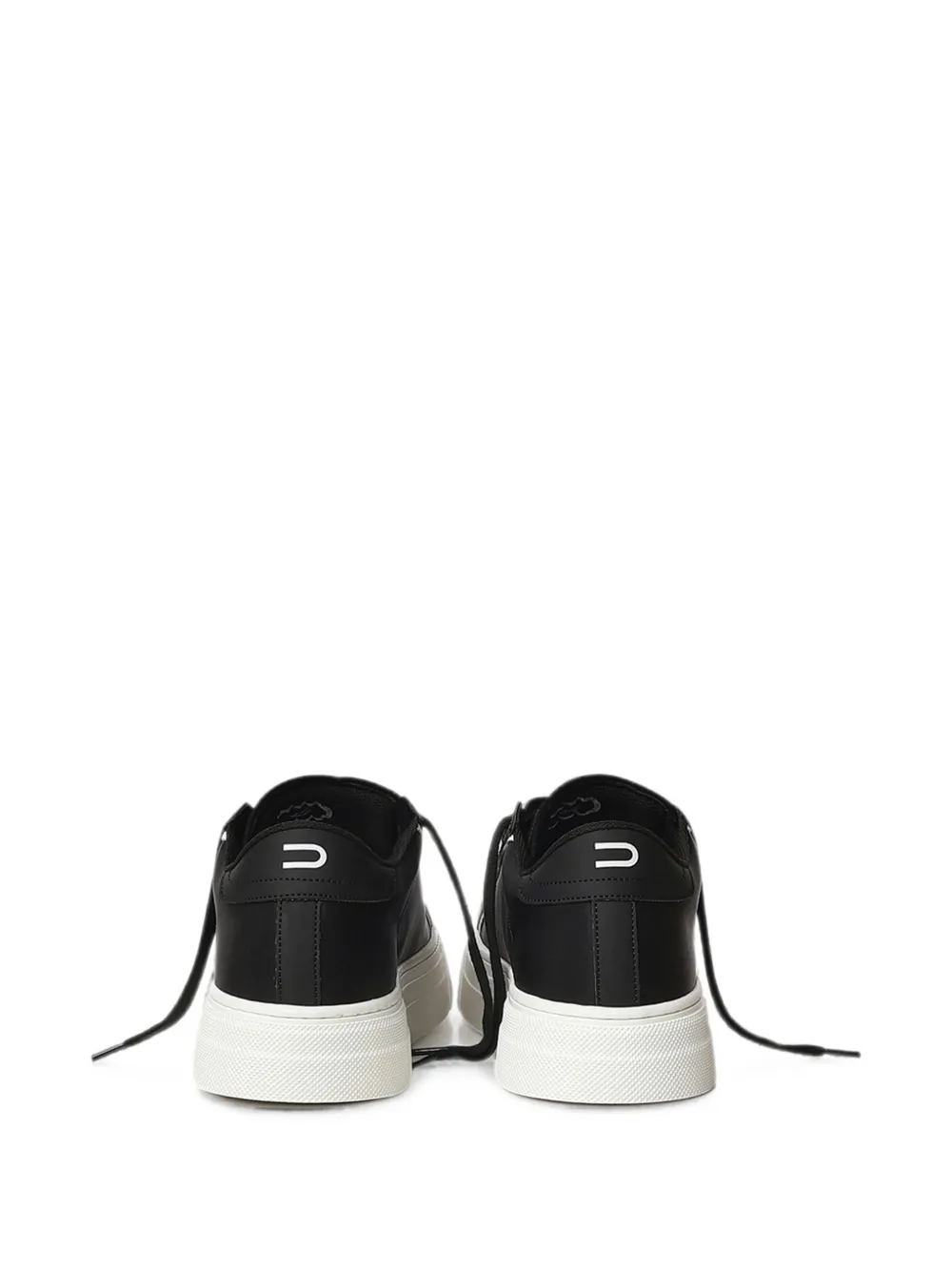 Demna logo-print platform sneakers Zwart