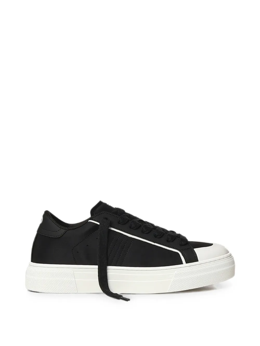 Demna logo-print platform sneakers - Schwarz