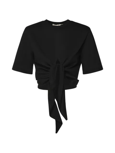 Nineminutes self-tie cropped T-shirt