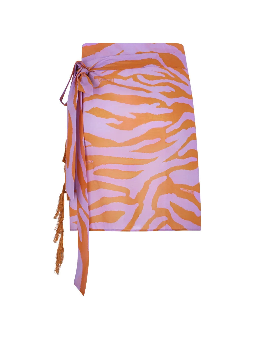 The Attico Stranddoek met zebraprint Paars