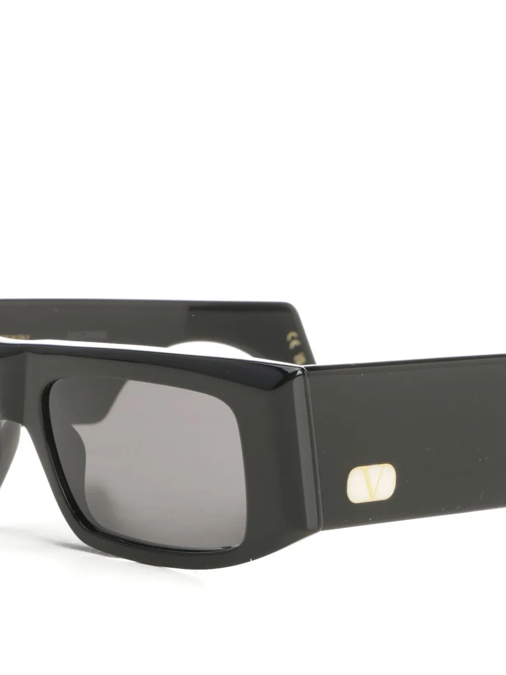  Valentino Garavani Eyewear Gafas De Sol Vlogo Con Montura Rectangular - Negro 