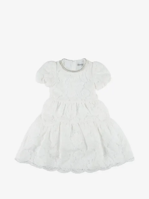 Self-Portrait Kids vestido con encaje floral