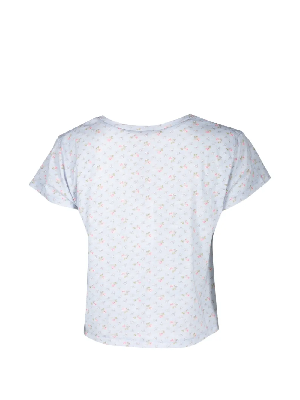 LoveShackFancy Rubin T-shirt met bloemenprint Blauw