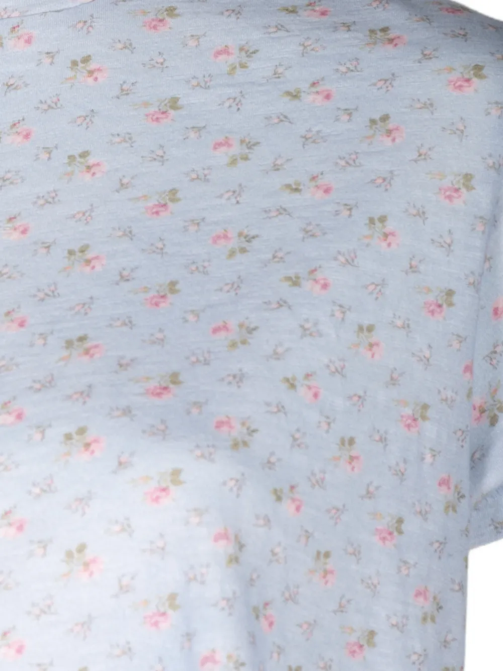 LoveShackFancy Rubin T-shirt met bloemenprint Blauw