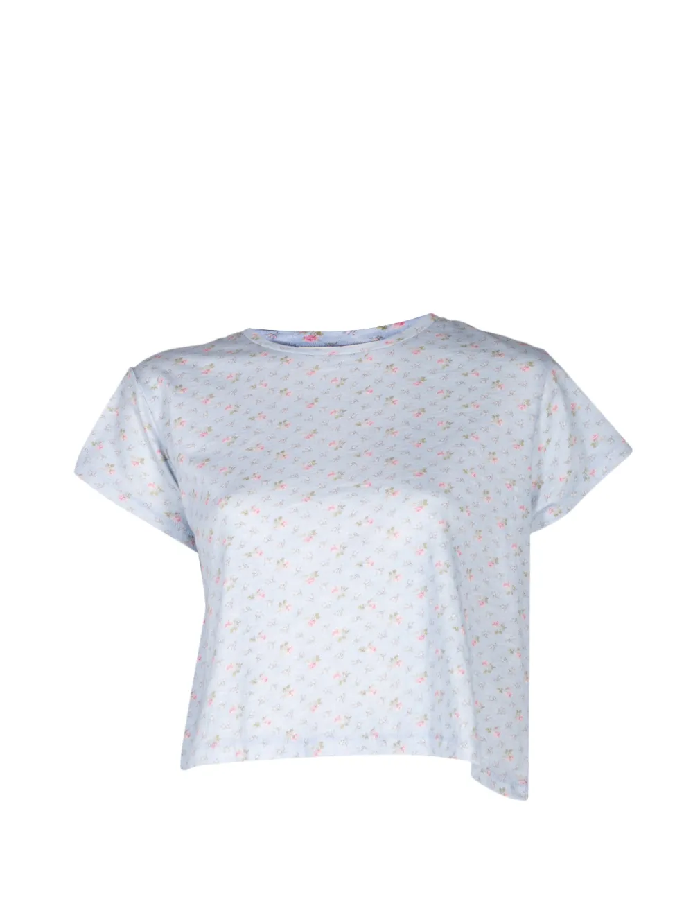 LoveShackFancy Rubin floral-print T-shirt - Blu