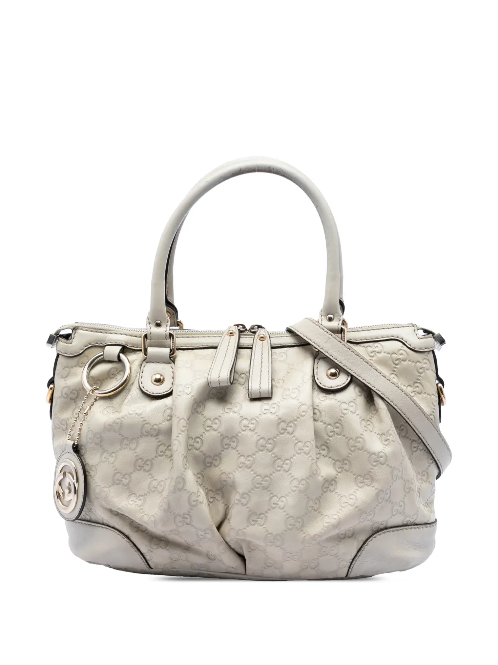 Gucci Pre-Owned 2000-2015 Guccissima Sukey satchel - Bianco