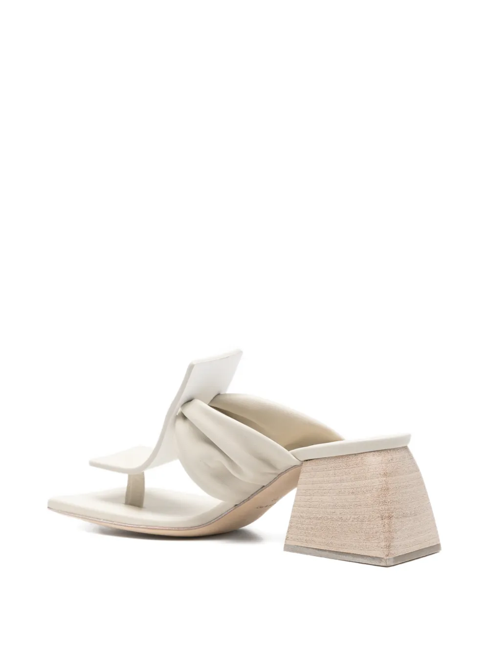 Uma Wang square-toe sandals Beige