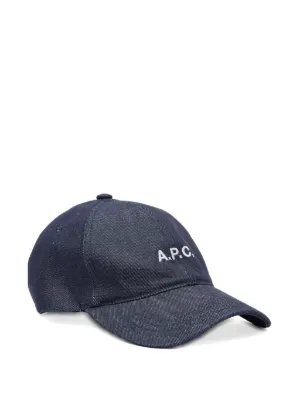 A.P.C. x Asics logo-print Cap | Blue | FARFETCH