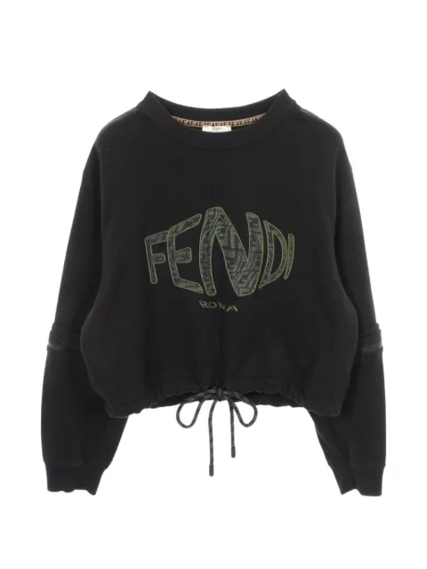 Fendi Pre-Owned 2010s Fisheye cropped sweatshirt