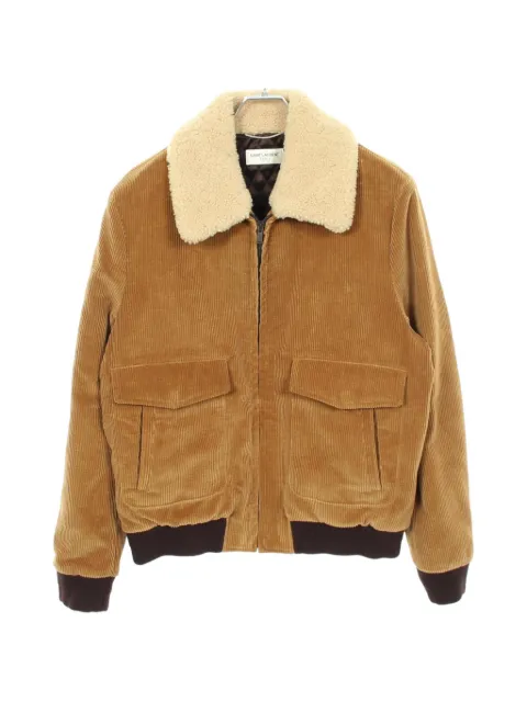 Saint Laurent Pre-Owned 2010s corduroy shearling-collar jacket