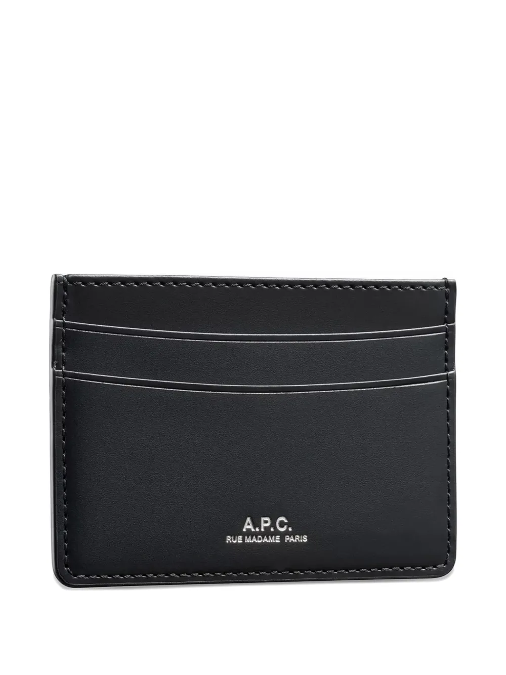 A.P.C. Andre leren pasjeshouder Zwart
