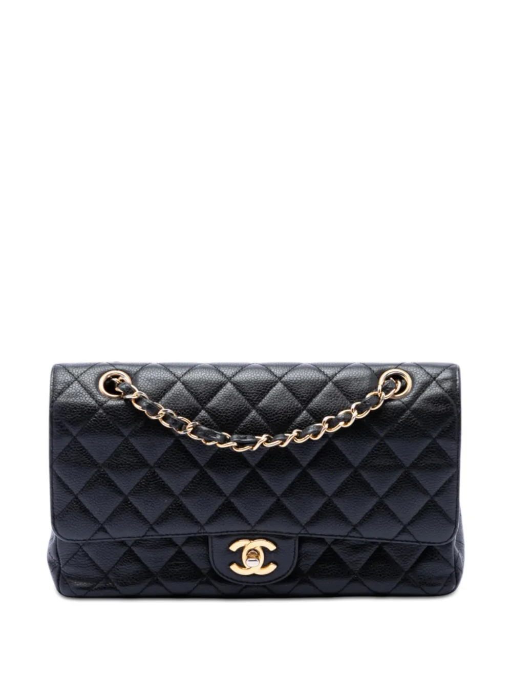 CHANEL Pre-Owned 2009-2010 Medium Classic Caviar Double Flap shoulder bag - Nero