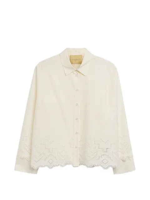 MOMONÌ broderie anglaise poplin shirt