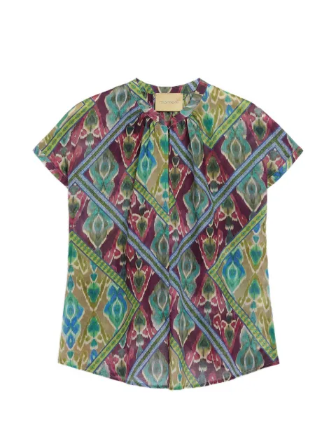MOMONÌ blouse imprimée en voile de coton