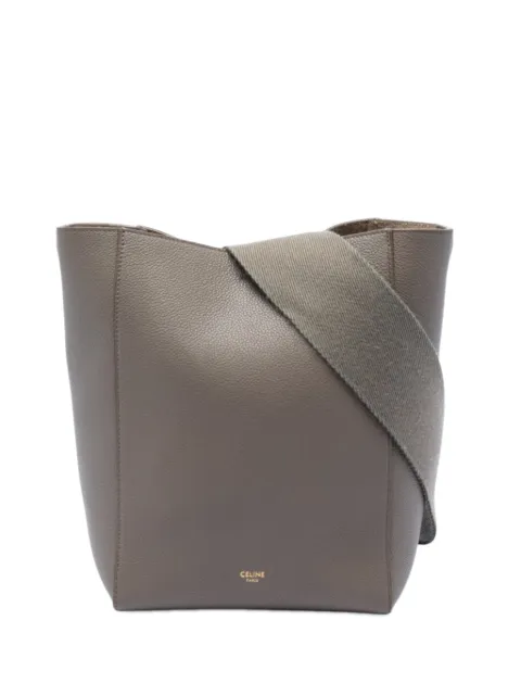 Celine Pre-Owned 2018 스몰 소프트 그레인 카프스킨 소 상글 버킷 백