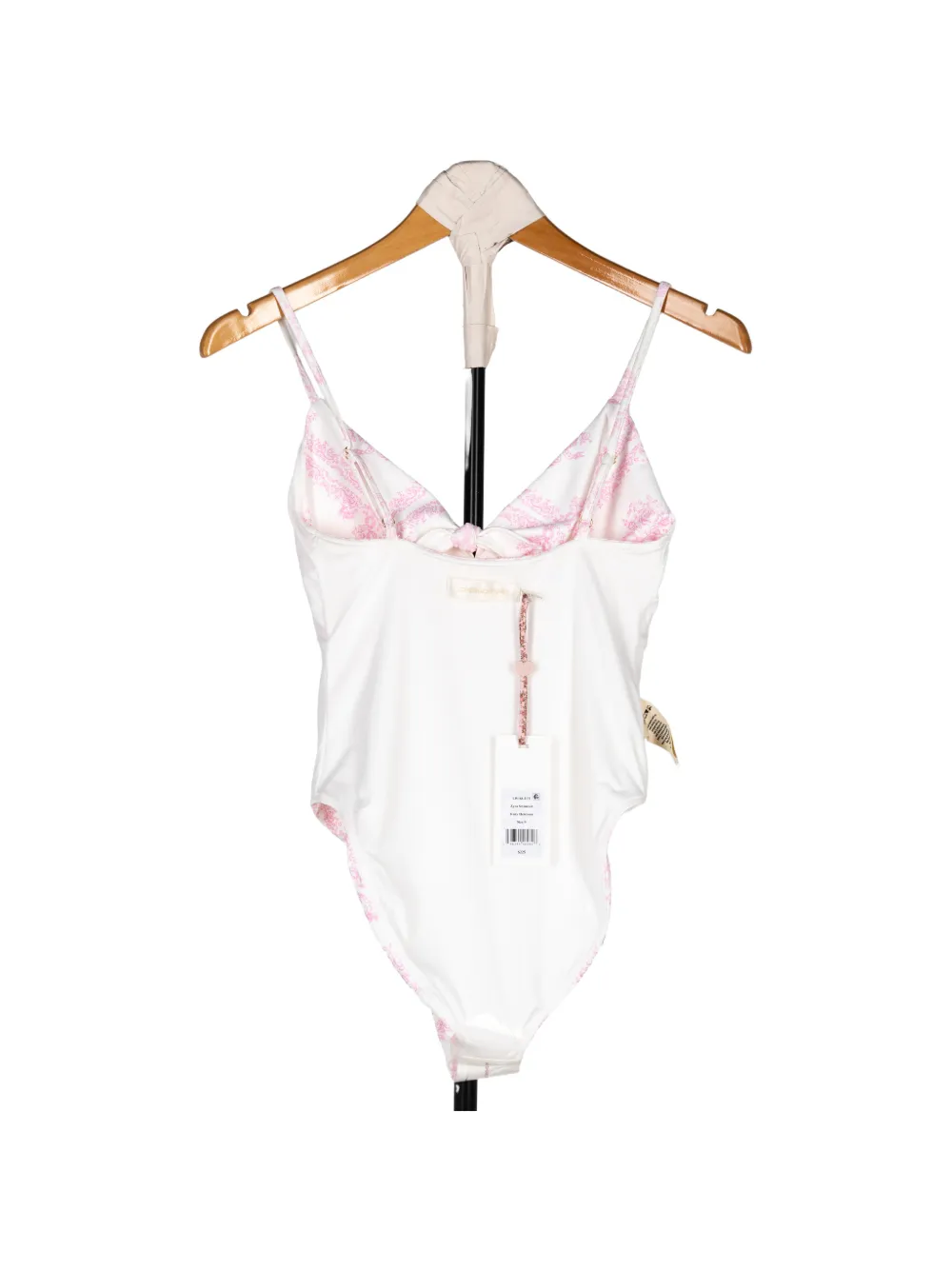 LoveShackFancy Zyra badpak Beige