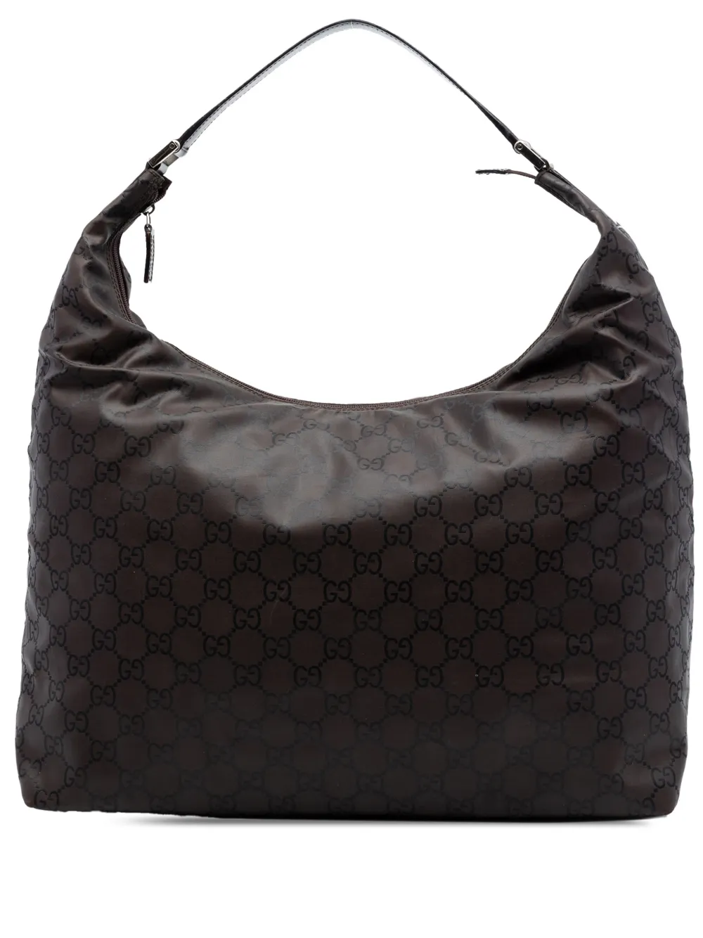 Gucci Pre-Owned 2000-2015 GG Nylon shoulder bag - Braun