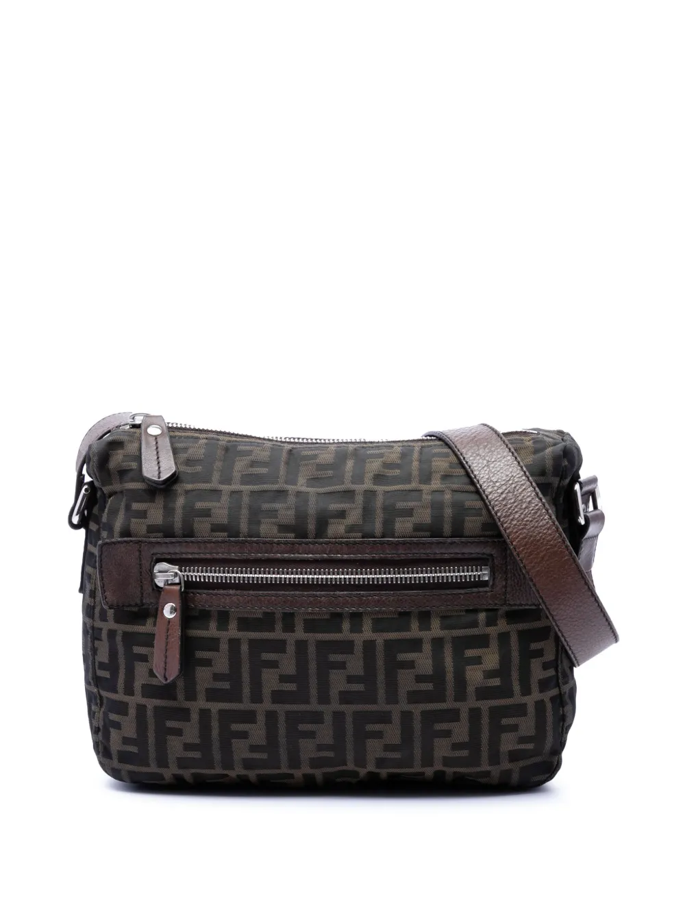 Fendi Pre-Owned 2000-2010 Zucca Canvas crossbody bag - Braun