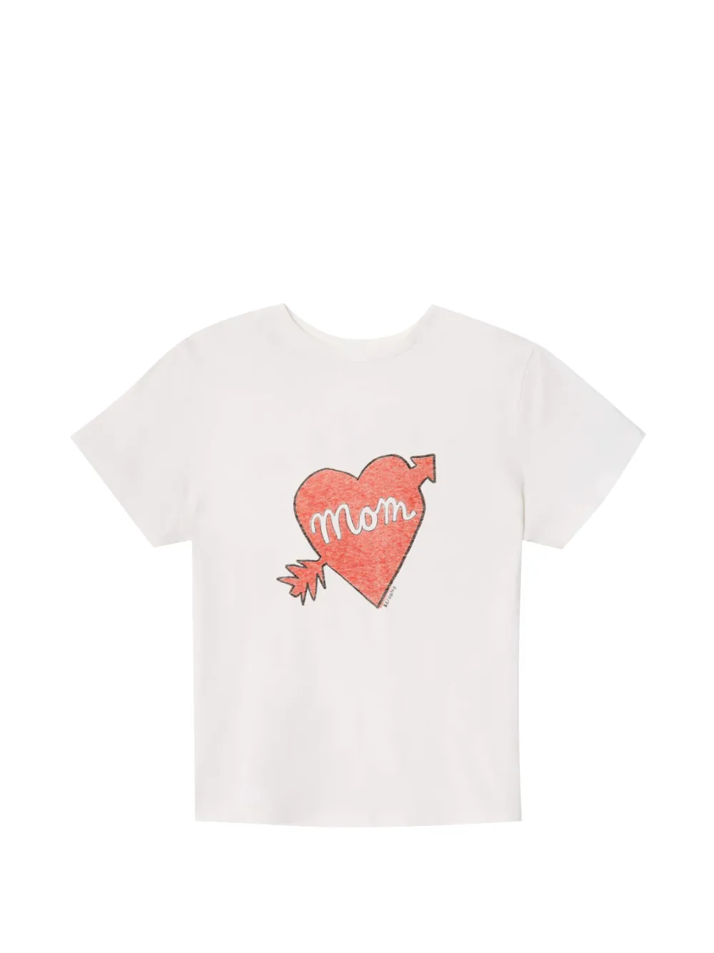 RE/DONE heart-print T-shirt - Bianco