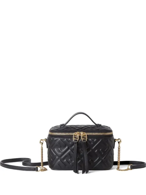 FENDI FF-embossed leather make-up bag