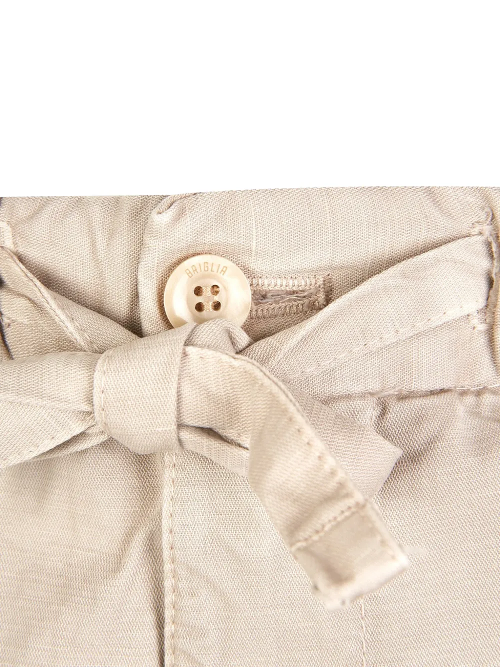 Briglia 1949 Shorts met trekkoordtaille Beige