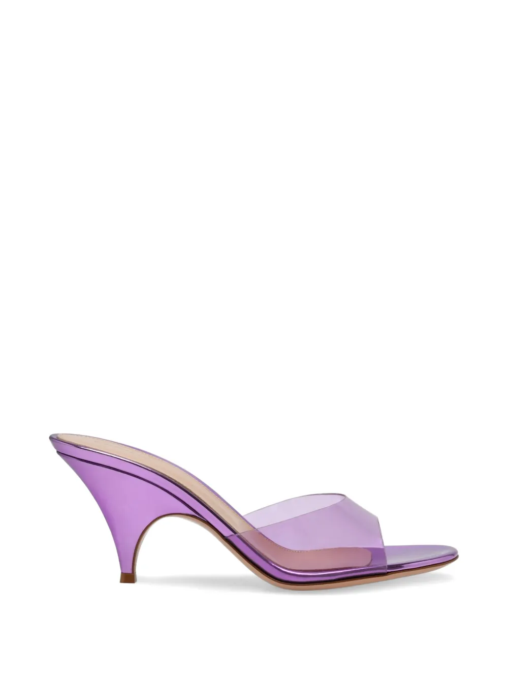 Gianvito Rossi Sofia metallic sandals Paars