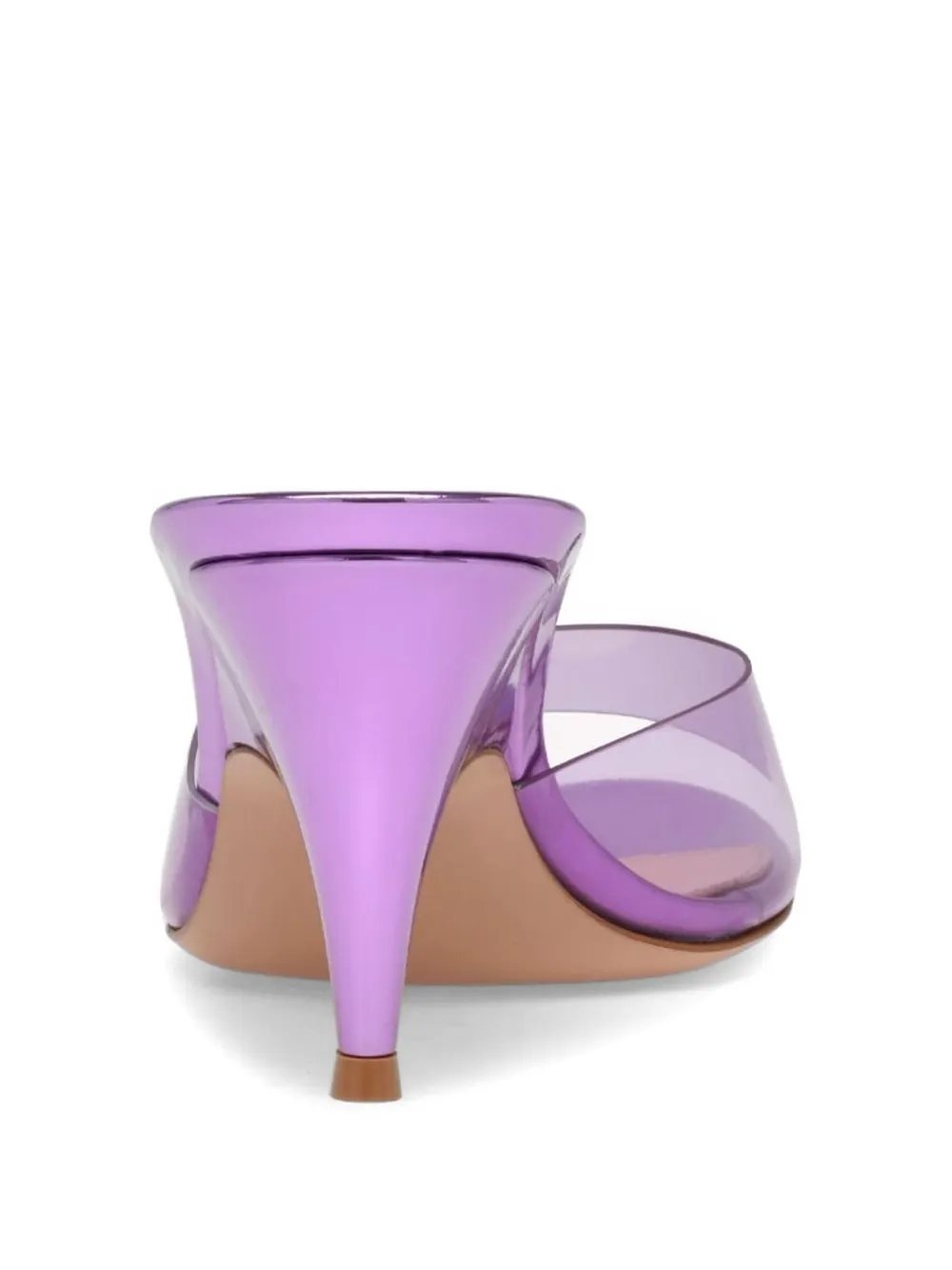 Gianvito Rossi Sofia metallic sandals Paars