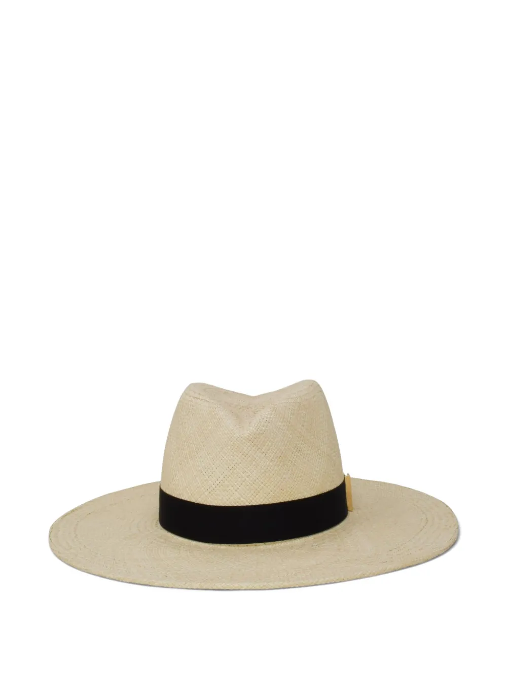 Gigi Burris Millinery Jeanne hoed met grosgrain afwerking Beige