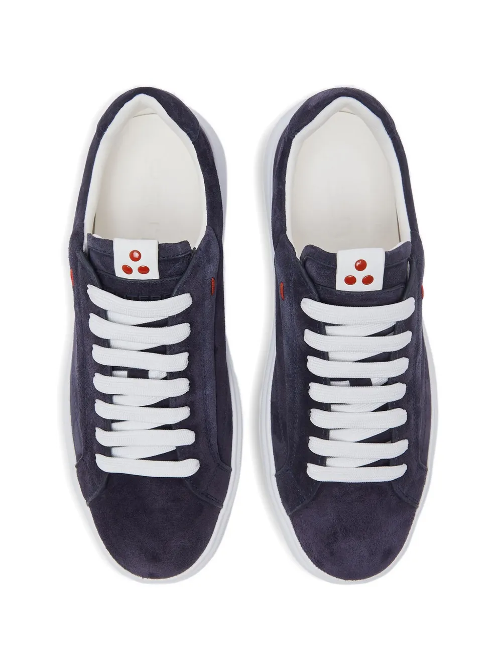 Peuterey Quarter 01 leren sneakers Blauw