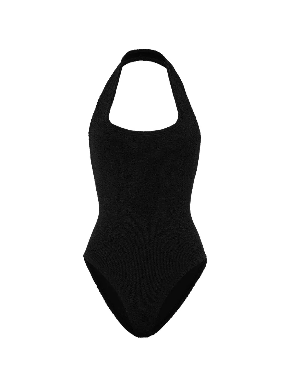 Hunza G Sandy square-neck swimsuit - Nero