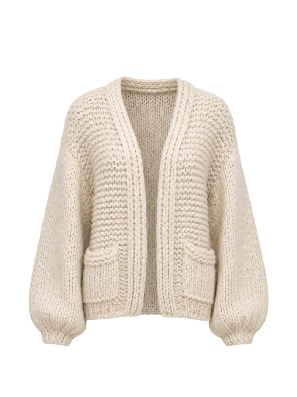 Ella Silla chunky-knit pocket cardigan - Toni neutri