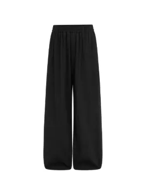 Maison Margiela ストライプ ワイドパンツ | ブラック | FARFETCH JP